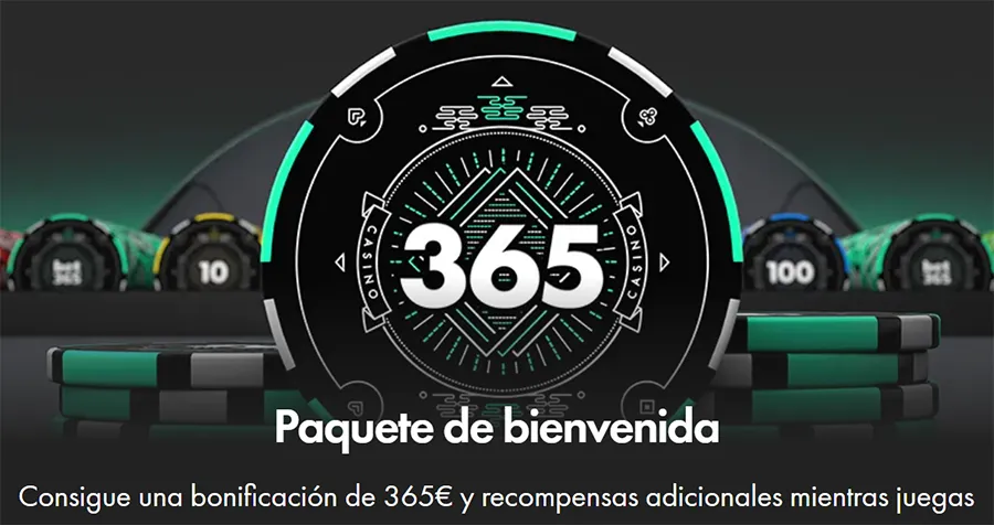 Bono Bienvenida Bet365 Poker 365 Euros
