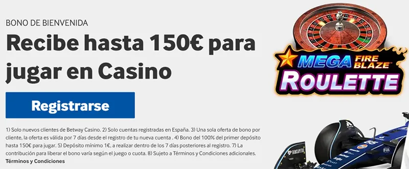 Bono Betway Casino
